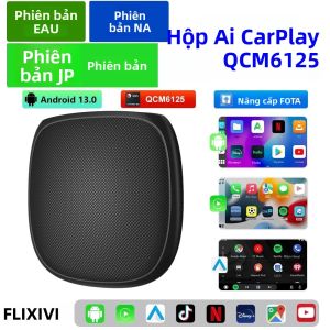 Bộ Chuyển Đổi Không Dây FLIXIVI CarPlay Android Auto 8+128G Dành Cho VW Audi Kia Fiat - Android 13 QCM6125 CPU 8 Nhân 4G LTE Hộp AI Trên Xe Hơi