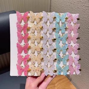 30pcs Shiny Butterfly Hair Clips for Girls Perfect Hair Accessories Gift for School Outdoor Play Birthday Parties Amusement Park