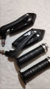 PROMO SPION TANDUK SPION SEGI + HANDGRIP GRIP KARET EMPUK SET JALU STANG RING BISA UNTUK SEMUA MOTOR