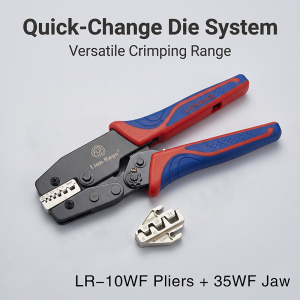 E Type Ferrule Crimp Tool 10WF & 35WF Dual Specifications 0.25-10mm² Wire End Terminal Crimping Pliers for Electrical Wiring