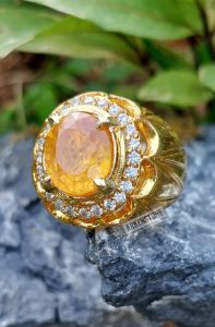CINCIN BATU PERMATA YELLOW SAFIR ( SUPER HQ )
