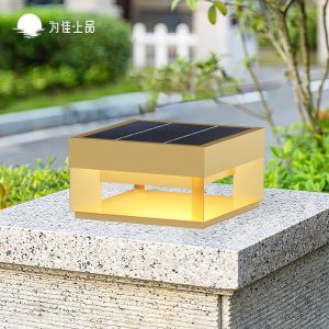 VINCAN | Waterproof Solar Copper Outdoor Post Light