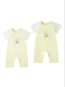 Purcotton | Probiotic Gauze Short Sleeve Onesie