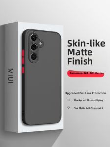 Xin Yicheng Matte Frosted Full Cover Phone Case for Samsung S25 S23 Ultra S22+ S21FE S24+ Simple Skin-Like Hard Shell for Men And Women