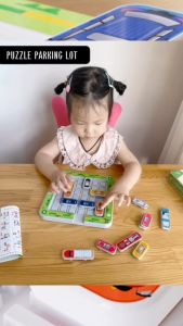 Puzzle Parking Lot Ages 3+ Sensory Skill Toy Gift For Kids by WISHLAND