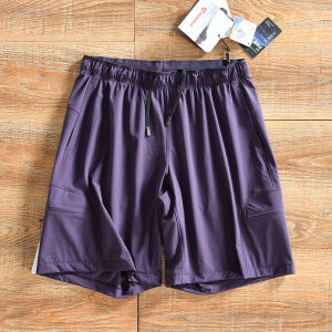 Mens Summer Thin Quick Dry Outdoor Casual Running Shorts UPF50+ DWR Waterproof Process Straight Leg Elastic Waist Casual Pants