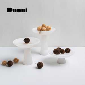 Dnnni Imported marble small tray storage high foot simple living room decoration ornaments dining table coffee table cabinet high-end feeling