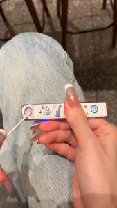 Bật Lửa Điện Thanh Trượt Nhỏ Gọn Hoạt Hình Dễ Thương - Tặng Kèm Hộp Và Cáp Sạc