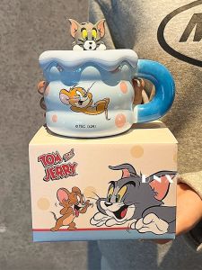 Cute Couples Ceramic Mug with Lid