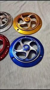 SPINNER COVER KIPAS FULL CNC LOKAL UNIVERSAL BEBEK MATIC FIZ R HONDA MIO VESPA MATIC KIPAS SPINER-HITAM