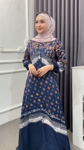 gamis lebaran 2025 viral Twill ori pekalongan mewah elegan