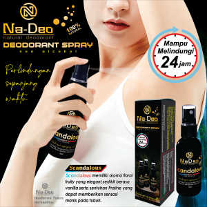 DEODORANT SPRAY / AROMA SCANDALOUS / DEODORANT TAWAS BERKUALITAS
