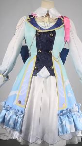 Kamisato Ayaka Cosplay Game Genshin Impact Springbloom Missive Ayaka Skin Costume Game Cosplay Halloween Costumer wig