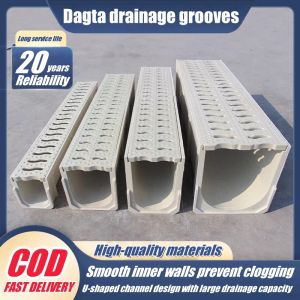 Resin U-Groove Drainage Ditch Rainwater Sewer Gutter Composite dagta paagusan kanal drainage grooves underground paagusan track paagusan pipe