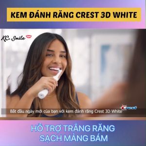 Kem đánh răng Crest 3D White Brilliance bản nâng cấp 110g chính hãng Mỹ - Giúp trắng răng hiệu quả và đánh bay mảng bám