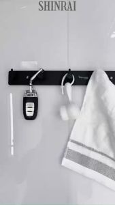 ( Dán Tường - Khoan Tường ) Móc Treo Đồ  Móc Treo Quần Áo Nhà Tắm  Sau Cửa  Bếp Hình Nấm Màu Đen INOX SUS304 SHINRAI