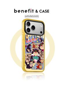 Cartoon Evil Cute Cat Magnetic Crystal Drop-resistant Phone Case