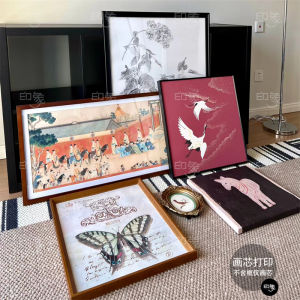 Impression Visual Retro Artistic Wall Decorative Painting Core for Dining Room Living Room Bedroom Modern Nordic Style Animal Pattern Oil Canvas Print