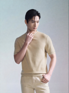 Mens Comfortable Warm Casual Short Sleeve Tee Elastic Crew Neck