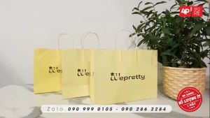 10 TÚI KRAFT 15X20X8CM NGANG CAO HÔNG - NHIỀU MÀU