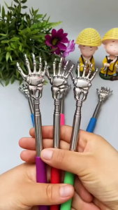 Back Scratcher Adjustable Length Durable Stainless Steel Back Massager Portable Telescopic Claw Itching Tool