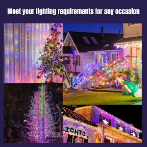 Control Garland LED Curtain Fairy String Lights USB Lamp for Bedroom Xmas Tree Birthday Party Holiday Lighting