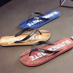 Flip Flops Men K-style Stylish Social Non Slip Fashion Outwear Casual Thick-Soled Flip-Flops Slippers Mens Summer Slippers