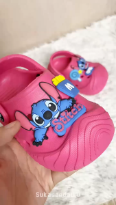jokixx - Sandal Slop Bakpao Anak Balita  Lucu Motif Stitch Kekinian