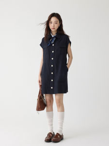 Butterfly Sleeve Office Style Midi Shirt Dress