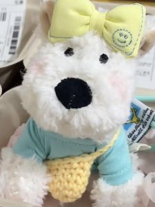 Đồ Chơi Chó Nhồi Bông West Highland Terrier Dễ Thương Khóa Kéo Túi Đeo Vai Quà Tặng Cho Bạn Thân Đồ Chơi Hoạt Hình Đồ Trang Trí Treo