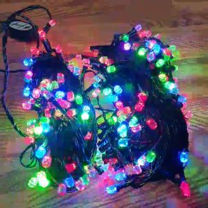 Dây led kim cương nháy nhiều màu 40m  led kim cương nhiều màu chống nước- dây nháy trang trí nhà cửa sân vườn Đèn nháy bóng tròn trang trí đẹp vô cùng đèn nháy 8 kiểu dài 5mĐền nháy tròn trang trí quấ