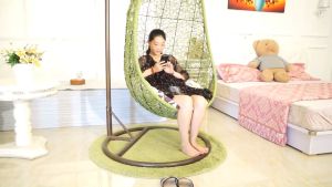 Karpet Bulu Bulat Diameter 100cm Tebal 4.5cm Isi Busa Royal Foam LP