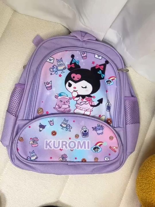 33cm Sekolah Tadika Beg Kuromi Cinnamoroll Cute School Bags for Girls ...