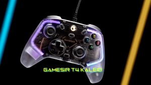 Tay Cầm Chơi Game Có Dây GameSir T4 Kaleid - Gamepad Cho PC Vỏ Trong Suốt Hiệu Ứng Đèn RGB Nổi Bật