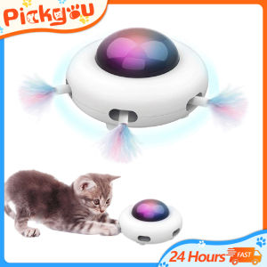 UFO Cat Teaser Toys: Automatic Feather Random Interactive Electric Toys for Kittens
