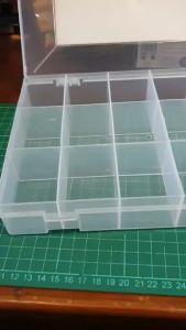 Plastic Storage Box (18 compartments)Storage Container Holder Sewing Craft Accessories Organizer Visually Clearly Universal Sturdy Portable Kotak penyimpanan plastik