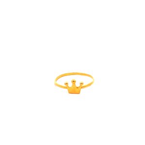 TIANSI 916 (22K) Gold Crown Ring 皇冠戒指 R02-006 Cincin Emas
