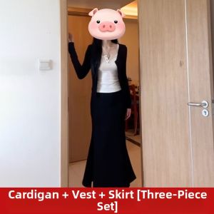 Karrar betsey | Korean Style High End Lazy Style Set Dress for Petite Early Autumn