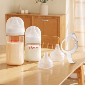 Pigeon | Newborn Glass Anti-Colic Anti-Choking Feeding Bottle