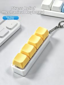 JIEBITU | Stress Relief Toy Keychain Gift Colored Gradient Keyboard Style
