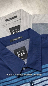 POLICE Kemeja Border Printing Regular Fit Pria