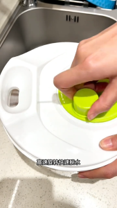 【✅SG stock】Salad Spinner Dryer Vegetable Fruit Food Drain Basket Dehydrator Quick Washing Drying Manual Centrifuge Kitchen Household Tool