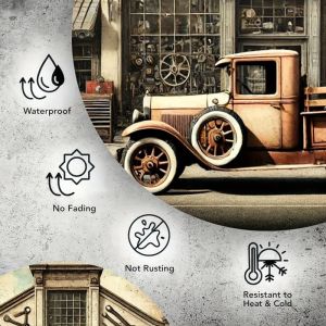 CIFbuy | Vintage Tin Sign Aluminium Plate Wall Art Decor for Home Living Room Bar Garage Metal Poster