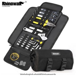 Rhinowalk กระเป๋าเครื่องมือมอเตอร์ไซค์แบบพกพา กระเป๋าจัดเก็บอุปกรณ์ข้างกระเป๋าใส่อุปกรณ์ซ่อมรถกลางแจ้ง