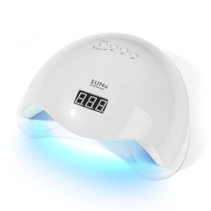 48W UV LED Nail Lamp Professional Nail Gel Dryer with 4 Timers Automatic Sensor LCD Display for Fast Drying in Saloons