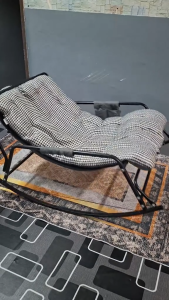 Single/Double Rocking Chair With Pedal Balcony Home Leisure Chair Floor Decor Napping And Resting Kerusi Goyang