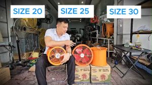 Quạt hút cao áp cánh inox Kim Long 2800V/PH - ĐKính cánh 20CM/ 25CM/ 30CM