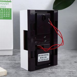 Traditional Bimetal Door Chime - Two-Wire AC Doorbell Surface Mount for House & Hotel