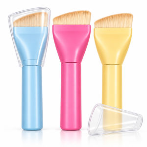 Siêu mỏng lưỡi thẳng Cọ đánh phấn nền chất lỏng Kem trang điểm BB trang điểm nền ứng dụng bàn chải Fluffy không ăn cọ trang điểm