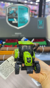 Máy kéo mini + Rơ mooc - Chạy trớn lốp cao su xe máy cày đồ chơi xe mô hình MK05RM